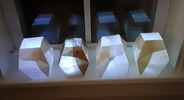 small origami lanterns