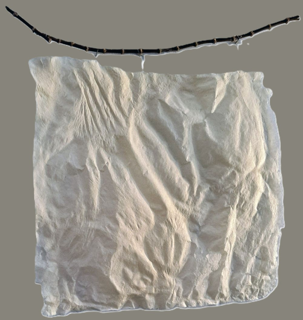 BREATHE -- 36"x36" corn paper 